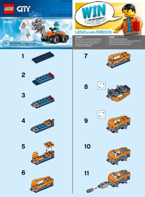 Bauanleitungen LEGO - 30360 - Arctic Ice Saw: Page 1