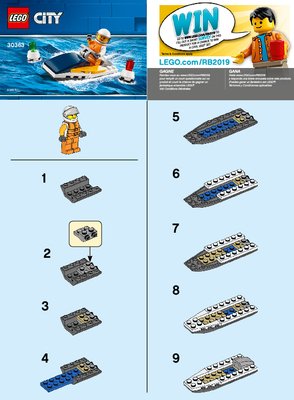 Bauanleitungen LEGO - 30363 - Race Boat: Page 1