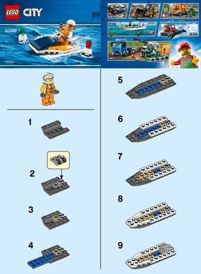 Bauanleitungen LEGO - 30363 - Race Boat: Page 1