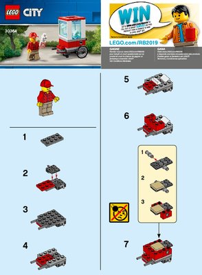 Bauanleitungen LEGO - 30364 - Popcorn Cart: Page 1