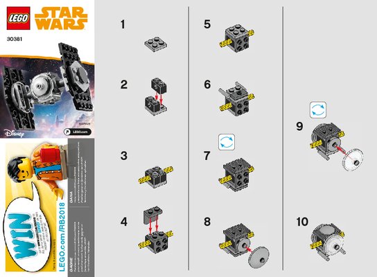 Bauanleitungen LEGO - 30381 - Imperial TIE Fighter™: Page 1