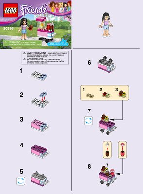 Bauanleitungen LEGO - 30396 - Friends Cup Cake Stall: Page 1