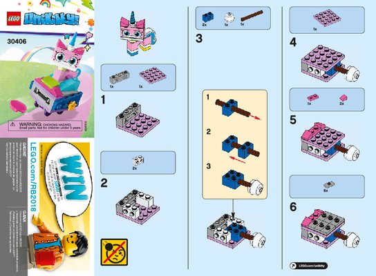 Bauanleitungen LEGO - 30406 - Unikitty™ Roller Coaster Wagon: Page 1