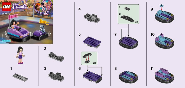 Bauanleitungen LEGO - 30409 - Emma's Bumper Car: Page 1