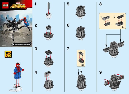 Bauanleitungen LEGO - 30448 - Spider-Man vs. The Venom Symbiote: Page 1