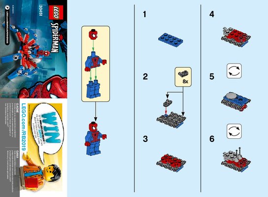 Bauanleitungen LEGO - 30451 - Spider-Man's Mini Spider Crawler: Page 1