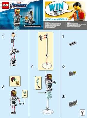 Bauanleitungen LEGO - 30452 - Iron Man and Dum-E: Page 1