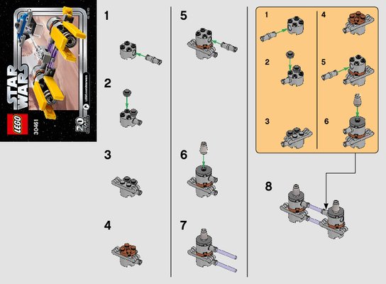 Bauanleitungen LEGO - 30461 - Podracer™: Page 1