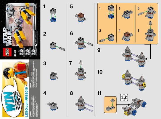 Bauanleitungen LEGO - 30461 - Podracer™: Page 1