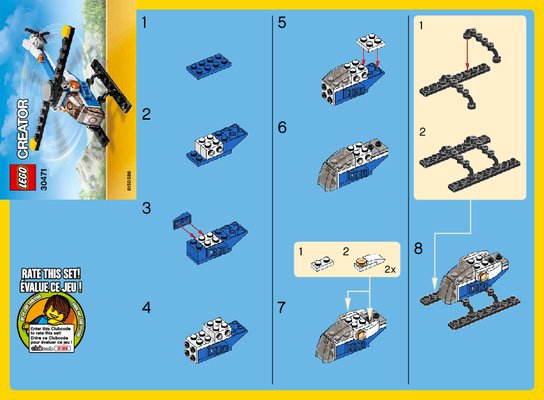 Bauanleitungen LEGO - 30471 - Helicopter: Page 1