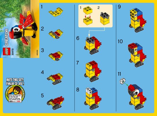 Bauanleitungen LEGO - Creator - 30472 - GRATIS: Papagei: Page 1