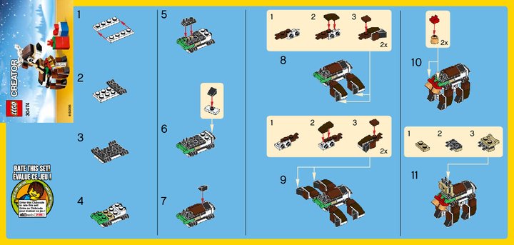 Bauanleitungen LEGO - 30474 - Reindeer: Page 1