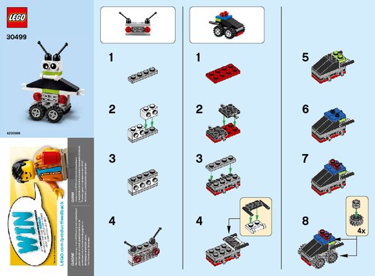 Bauanleitungen LEGO - 30499 - Robot/Vehicle Free Builds - Make It Your: Page 1