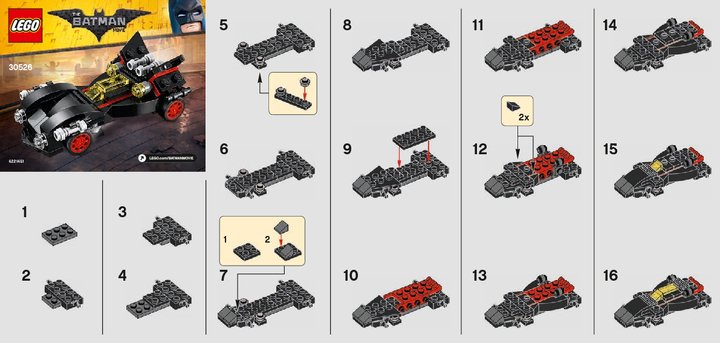 Bauanleitungen LEGO - 30526 - The Mini Ultimate Batmobile: Page 1