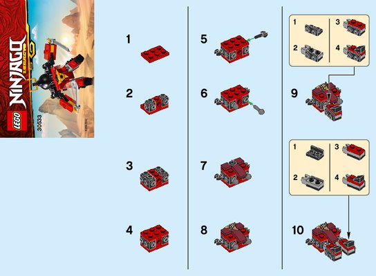 Bauanleitungen LEGO - 30533 - Sam-X: Page 1