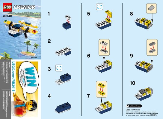 Bauanleitungen LEGO - 30540 - Yellow Flyer: Page 1