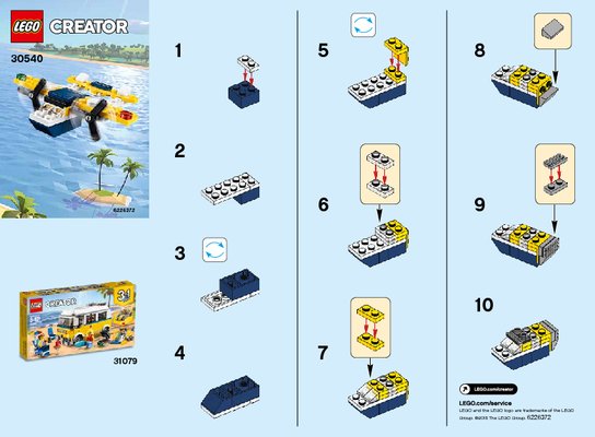 Bauanleitungen LEGO - 30540 - Yellow Flyer: Page 1