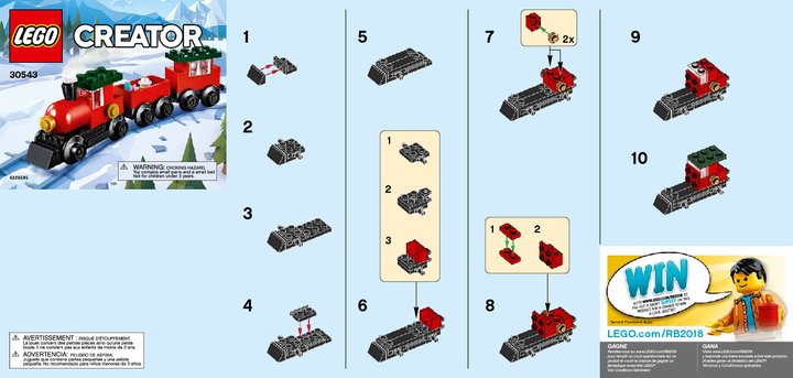 Bauanleitungen LEGO - 30543 - Holiday Train: Page 1