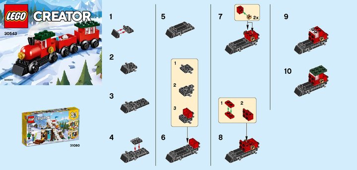 Bauanleitungen LEGO - 30543 - Holiday Train: Page 1