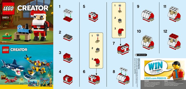 Bauanleitungen LEGO - 30573 - Santa: Page 1