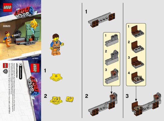 Bauanleitungen LEGO - 30620 - Star-Stuck Emmet: Page 1