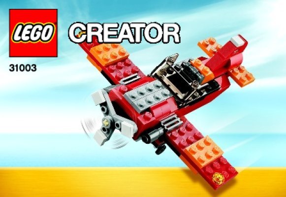 Bauanleitungen LEGO - Creator - 31003 - Roter Helikopter: Page 1