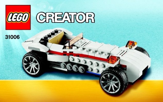 Bauanleitungen LEGO - Creator - 31006 - Sportwagen: Page 1