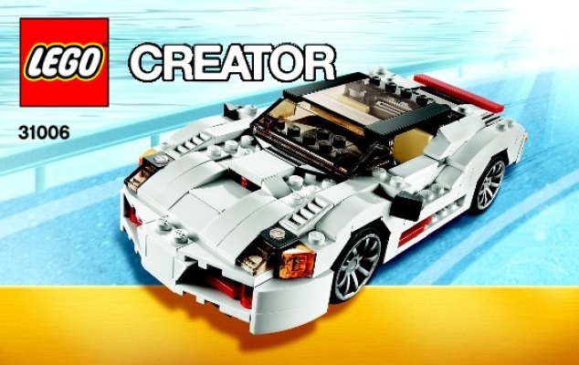 Bauanleitungen LEGO - Creator - 31006 - Sportwagen: Page 1