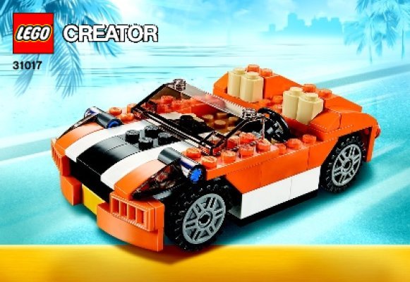 Bauanleitungen LEGO - Creator - 31017 - Ralley Cabrio: Page 1