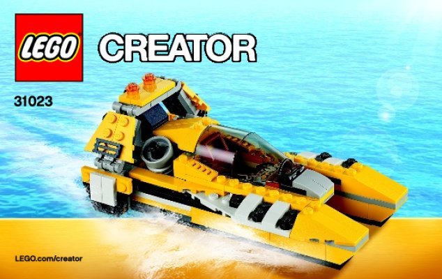 Bauanleitungen LEGO - Creator - 31023 - Gelbe Flitzer: Page 1