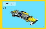 Bauanleitungen LEGO - Creator - 31023 - Gelbe Flitzer: Page 37