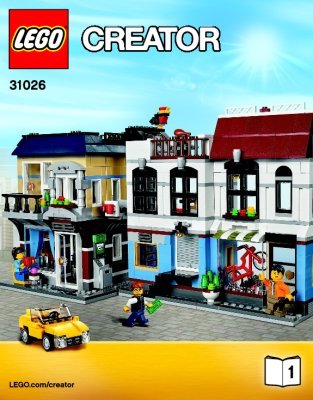 Bauanleitungen LEGO - Creator - 31026 - Fahrradladen & Café: Page 1