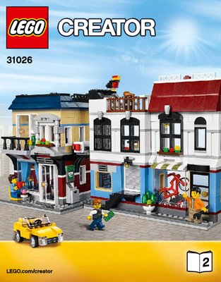 Bauanleitungen LEGO - Creator - 31026 - Fahrradladen & Café: Page 1