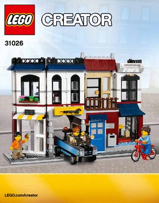 Bauanleitungen LEGO - Creator - 31026 - Fahrradladen & Café: Page 1