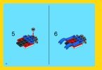 Bauanleitungen LEGO - Creator - 31027 - Blauer Rennwagen: Page 4