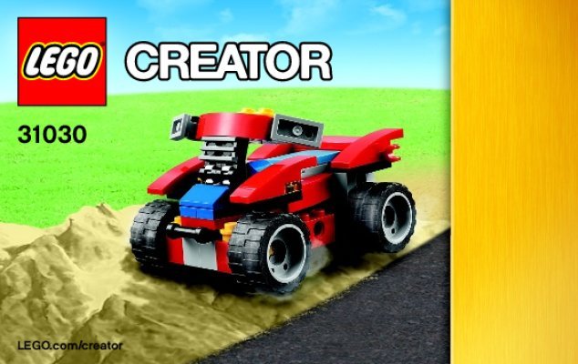 Bauanleitungen LEGO - Creator - 31030 - Rotes Go-Kart: Page 1