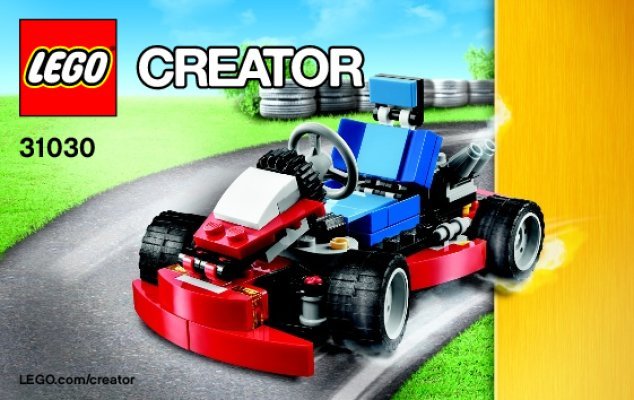 Bauanleitungen LEGO - Creator - 31030 - Rotes Go-Kart: Page 1