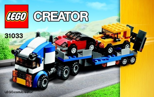 Bauanleitungen LEGO - Creator - 31033 - Autotransporter: Page 1