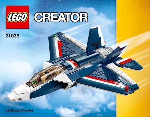 Bauanleitungen LEGO - Creator - 31039 - Blauer Power Jet: Page 1