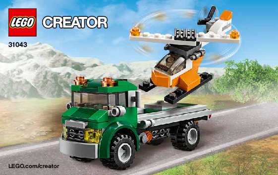 Bauanleitungen LEGO - Creator - 31043 - Hubschrauber Transporter: Page 1