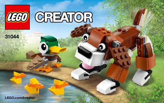 Bauanleitungen LEGO - Creator - 31044 - Tiere im Park: Page 1