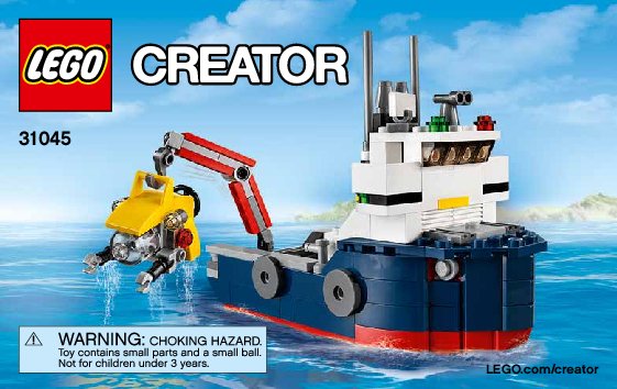 Bauanleitungen LEGO - Creator - 31045 - Erforscher der Meere: Page 1