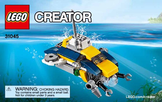 Bauanleitungen LEGO - Creator - 31045 - Erforscher der Meere: Page 1