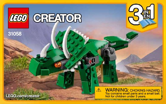 Bauanleitungen LEGO - Creator - 31058 - Dinosaurier: Page 1