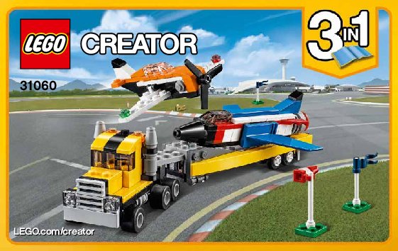 Bauanleitungen LEGO - Creator - 31060 - Flugschau-Attraktionen: Page 1