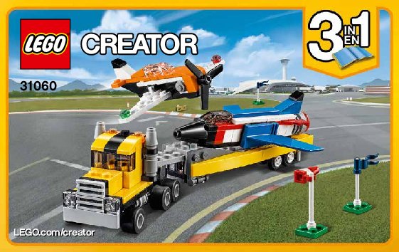 Bauanleitungen LEGO - Creator - 31060 - Flugschau-Attraktionen: Page 1