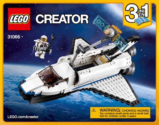 Bauanleitungen LEGO - Creator - 31066 - Forschungs-Spaceshuttle: Page 1