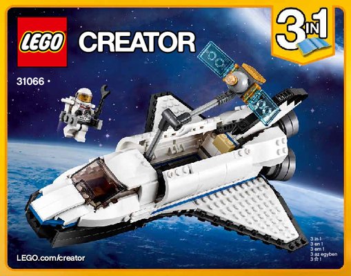 Bauanleitungen LEGO - Creator - 31066 - Forschungs-Spaceshuttle: Page 1