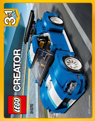 Bauanleitungen LEGO - Creator - 31070 - Turborennwagen: Page 1