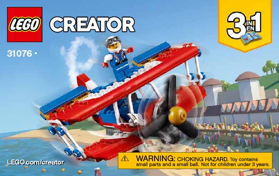 Bauanleitungen LEGO - 31076 - Daredevil Stunt Plane: Page 1